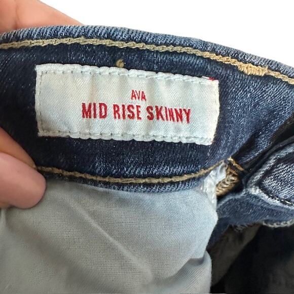 Lucky Brand Blue Medium Wash Ava Mid Rise Skinny Denim Jeans Women Sz 10/30 - Picture 10 of 11